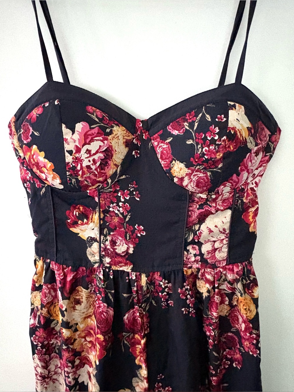 Band of Gypsies Floral Wide-Leg Jumpsuit – Size Small #0210 - Picture 3 of 6
